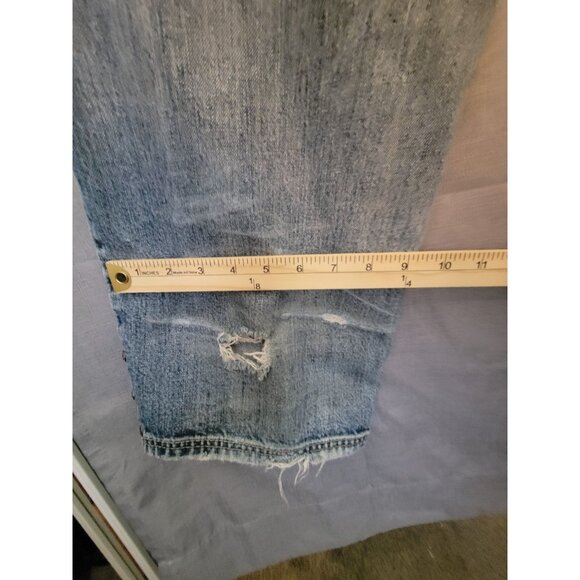 Ruff Ryders Jeans Mens Blue Denim Full Embroidered Logo Pocket Size 34x30 - Picture 11 of 13